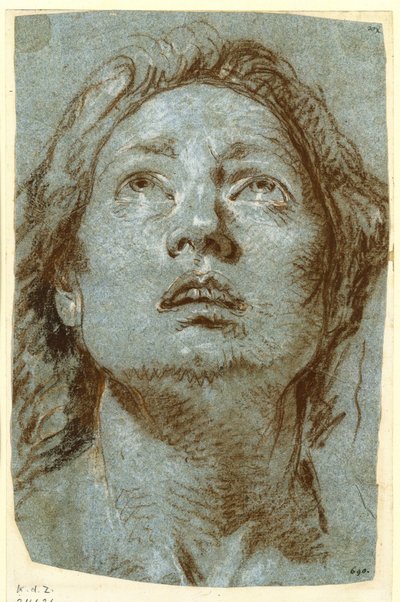 Tutkimus pyhän Agathe-neidon päästä tekijältä Giovanni Battista Tiepolo