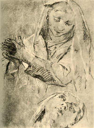 Tutkimuksia Madonnasta, 1700-luvun puoliväli, 1928 tekijältä Giovanni Battista Tiepolo