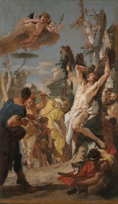 Tutkimus Pyhän Sebastianin marttyyrikuolemalle..., 1739. tekijältä Giovanni Battista Tiepolo