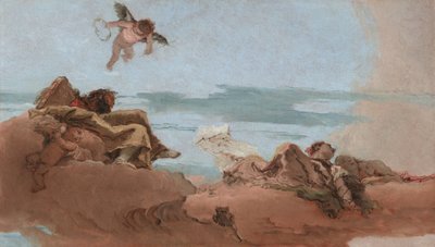 Tutkielma kattomaalausta varten, aiheena neuvon personifikaatio tekijältä Giovanni Battista Tiepolo