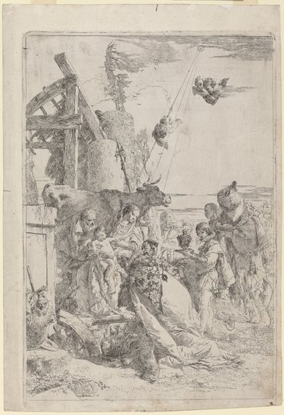 Maagien palvonta tekijältä Giovanni Battista Tiepolo