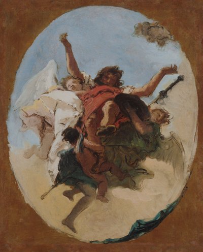 Pyhän Rochuksen apoteoosi tekijältä Giovanni Battista Tiepolo