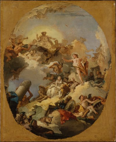 Die Apotheose der spanischen Monarchie tekijältä Giovanni Battista Tiepolo