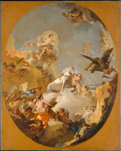 Der Wagen der Aurora tekijältä Giovanni Battista Tiepolo