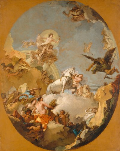 Auroran vaunut, 1761-9 tekijältä Giovanni Battista Tiepolo