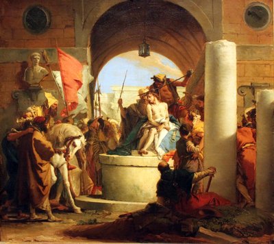 The Crowning with Thorns Deutsch: Dornenkrönung Christi Finnish: Kruunaus piikkeineen tekijältä Giovanni Battista Tiepolo