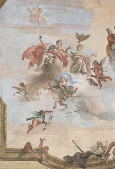 The Fall of the Demons, Stories of Scipio, yksityiskohta, 1731 (yksityiskohta numerosta 3498337) tekijältä Giovanni Battista Tiepolo