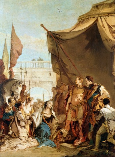 Dareioksen perhe ennen Aleksanteria, 333 eKr., n. 1745 tekijältä Giovanni Battista Tiepolo