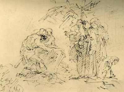 Haudan avaaminen, 1700-luvun puoliväli, 1928. tekijältä Giovanni Battista Tiepolo