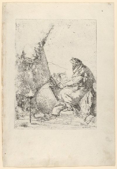 Filosofi, Scherzistä, n. 1740. tekijältä Giovanni Battista Tiepolo