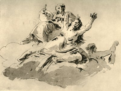 Kolme naista, 1700-luvun puoliväli, 1928 tekijältä Giovanni Battista Tiepolo