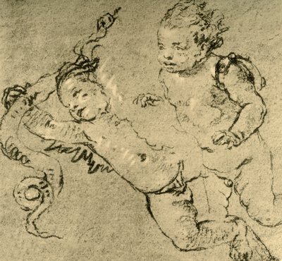 Two Cupids, c1752, 1928 tekijältä Giovanni Battista Tiepolo