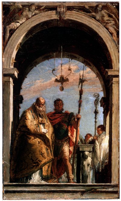 Kaksi pyhää, 1740-1745. tekijältä Giovanni Battista Tiepolo