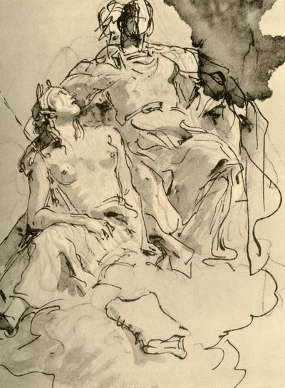 Kaksi naista, 1700-luvun puoliväli, 1928 tekijältä Giovanni Battista Tiepolo