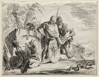 Erilaisia otuksia: Astrologi ja nuori sotilas tekijältä Giovanni-Battista Tiepolo