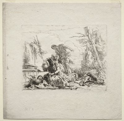 Erilaisia otuksia: Nainen käsiraudoissa tekijältä Giovanni Battista Tiepolo