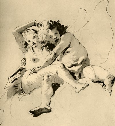 Zephyr ja Flora, 1757, 1928 tekijältä Giovanni Battista Tiepolo