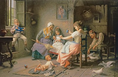 Äidin auttaminen tekijältä Giovanni Battista Torriglia