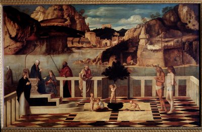 Pyhä allegoria (maalaus, n. 1487) tekijältä Giovanni Bellini