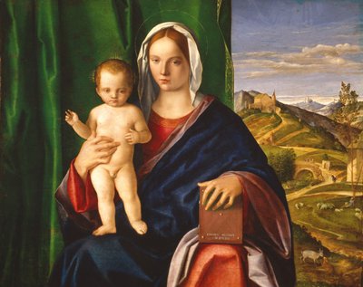 Madonna ja lapsi, 1509 (öljy paneelille) tekijältä Giovanni Bellini