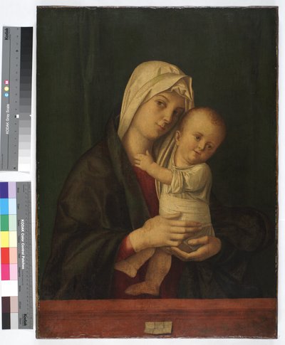 Madonna ja lapsi, n. 1489 (öljy kankaalle) tekijältä Giovanni Bellini