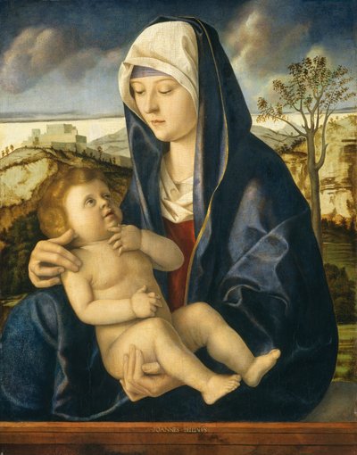 Madonna ja lapsi maisemassa, n. 14901500. tekijältä Giovanni Bellini