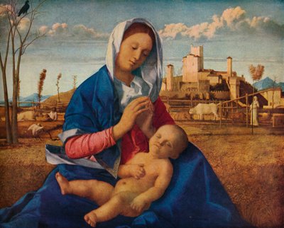 Madonna of the Meadow, c1500 tekijältä Giovanni Bellini