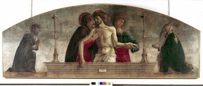 Pieta (Valitusvirsi kuolleen Kristuksen yli) tekijältä Giovanni Bellini