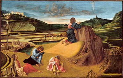Agony in the Garden, n. 1465 (tempera paneelissa) tekijältä Giovanni Bellini