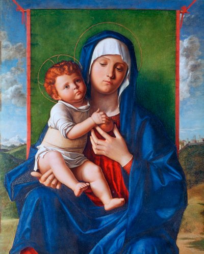 Neitsyt ja lapsi, n. 1480-1490 tekijältä Giovanni Bellini