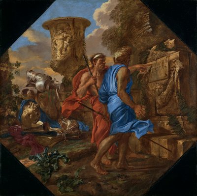 Arkadianpaimenkoira, n. 1655 tekijältä Giovanni Benedetto Castiglione
