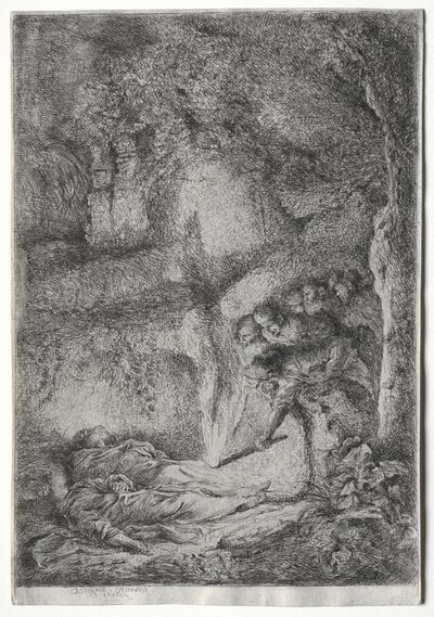 S. Pierren ja ST:n kappaleiden keksintö. Paul, c. 1650. tekijältä Giovanni Benedetto Castiglione