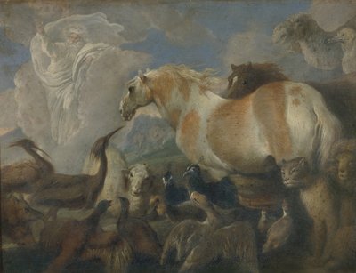 Luominen, 1600-luvun puoliväli. tekijältä Giovanni Benedetto Castiglione