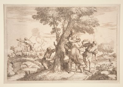 Lento Egyptiin tekijältä Giovanni Benedetto Castiglione