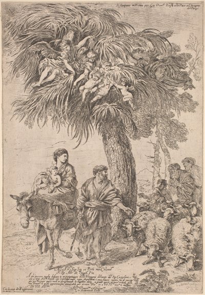 Lento Egyptiin tekijältä Giovanni Benedetto Castiglione