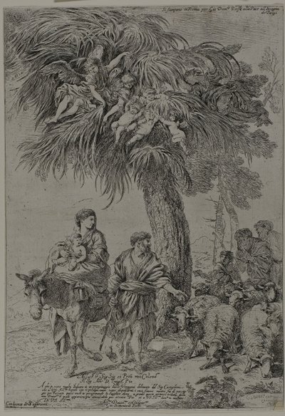 Lento Egyptiin tekijältä Giovanni Benedetto Castiglione