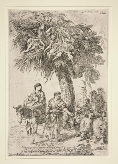 Lento Egyptiin tekijältä Giovanni Benedetto Castiglione