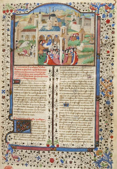Dekameron, Dekameronin tarinankertojien lähtö Firenzestä. tekijältä Giovanni Boccaccio