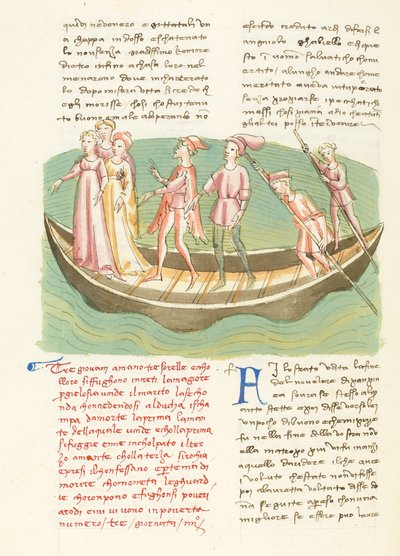 Dekameron, Entremetteur malgré lui - Ninette ja hänen sisarensa purjehtivat , Neljäs päivä, novelli 3. tekijältä Giovanni Boccaccio