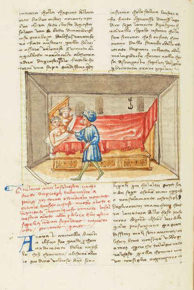 Dekameron, Menneisyys; Girolamo Sighieri Salvestran makuuhuoneessa, Neljäs päivä, novelli 8. tekijältä Giovanni Boccaccio