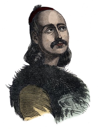 Markos Botsaris (Kreikan vapaussota 1788-1823) - kaiverrus Giovanni Boggi tekijältä Giovanni Boggi