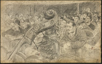 Yleisö pariisilaisessa teatterissa II tekijältä Giovanni Boldini