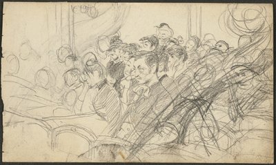 Yleisö pariisilaisessa teatterissa I tekijältä Giovanni Boldini