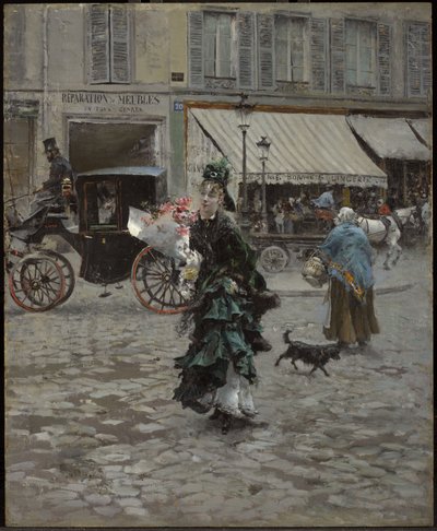 Kadun ylittäminen tekijältä Giovanni Boldini