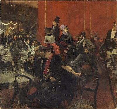 Juhlakohtaus, c. 1889 tekijältä Giovanni Boldini