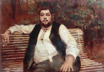 Italia, Ferrara, Veil-Picardin puutarhuri tekijältä Giovanni Boldini