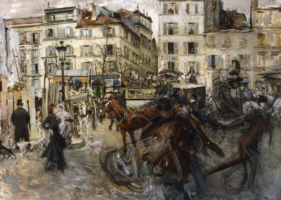 Place Pigalle, 1874 tekijältä Giovanni Boldini
