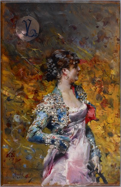 Nainen ja kitara tekijältä Giovanni Boldini