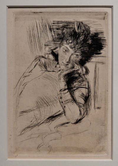 Mietteliäs Nainen tekijältä Giovanni Boldini
