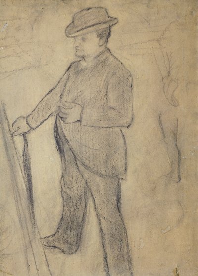 Boldinin muotokuva, Edgar Degas (1834-1917), piirustus tekijältä Giovanni Boldini